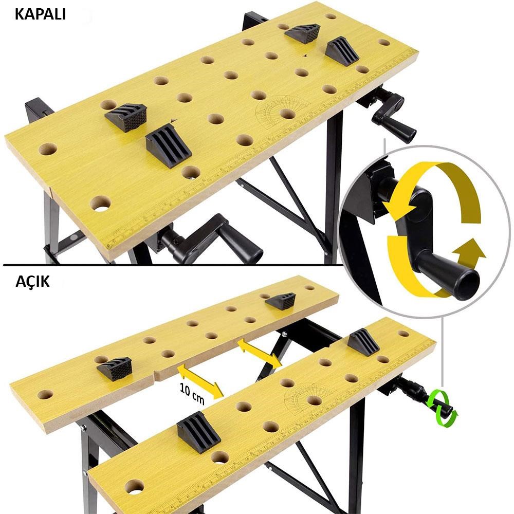 WorkproWORKPRO WP289026 70Kg Katlanabilir Çalışma TezgâhıWP289026