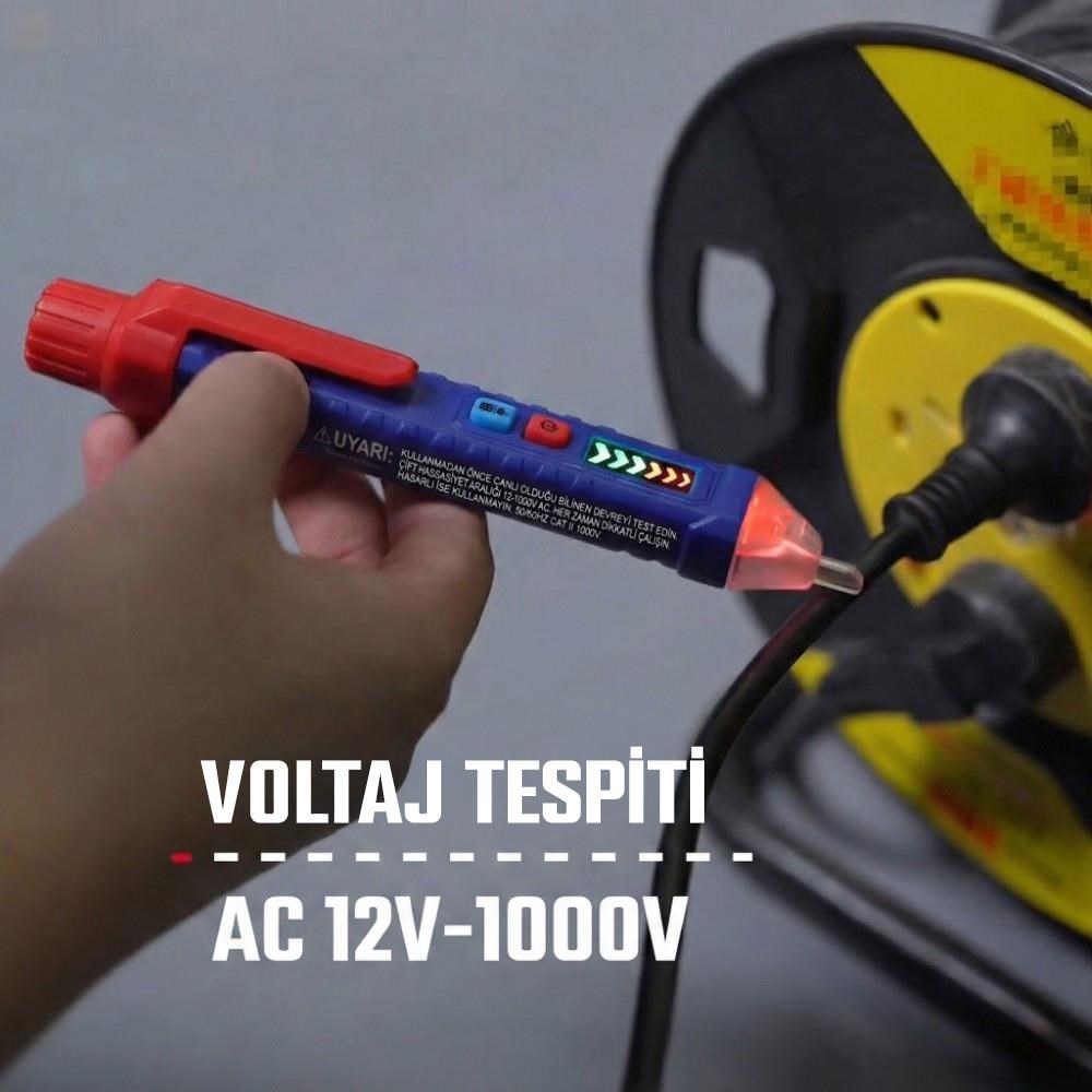 WorkproWORKPRO WP295004 12-1000 Volt AC Yüksek Hassasiyetli Profesyonel Voltaj DedektörüWP295004