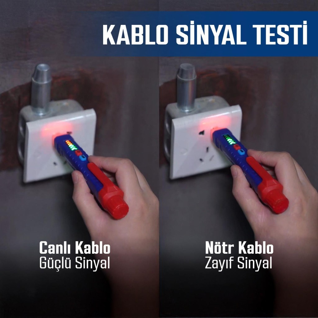 WorkproWORKPRO WP295004 12-1000 Volt AC Yüksek Hassasiyetli Profesyonel Voltaj DedektörüWP295004