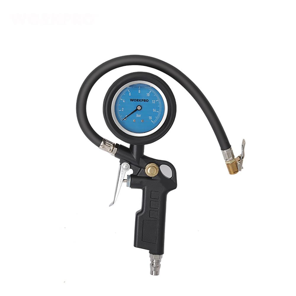 WorkproWORKPRO WP314063 16Bar Yağlı Basınç Göstergeli Profesyonel Havalı Lastik Şişirme TabancasıWP314063