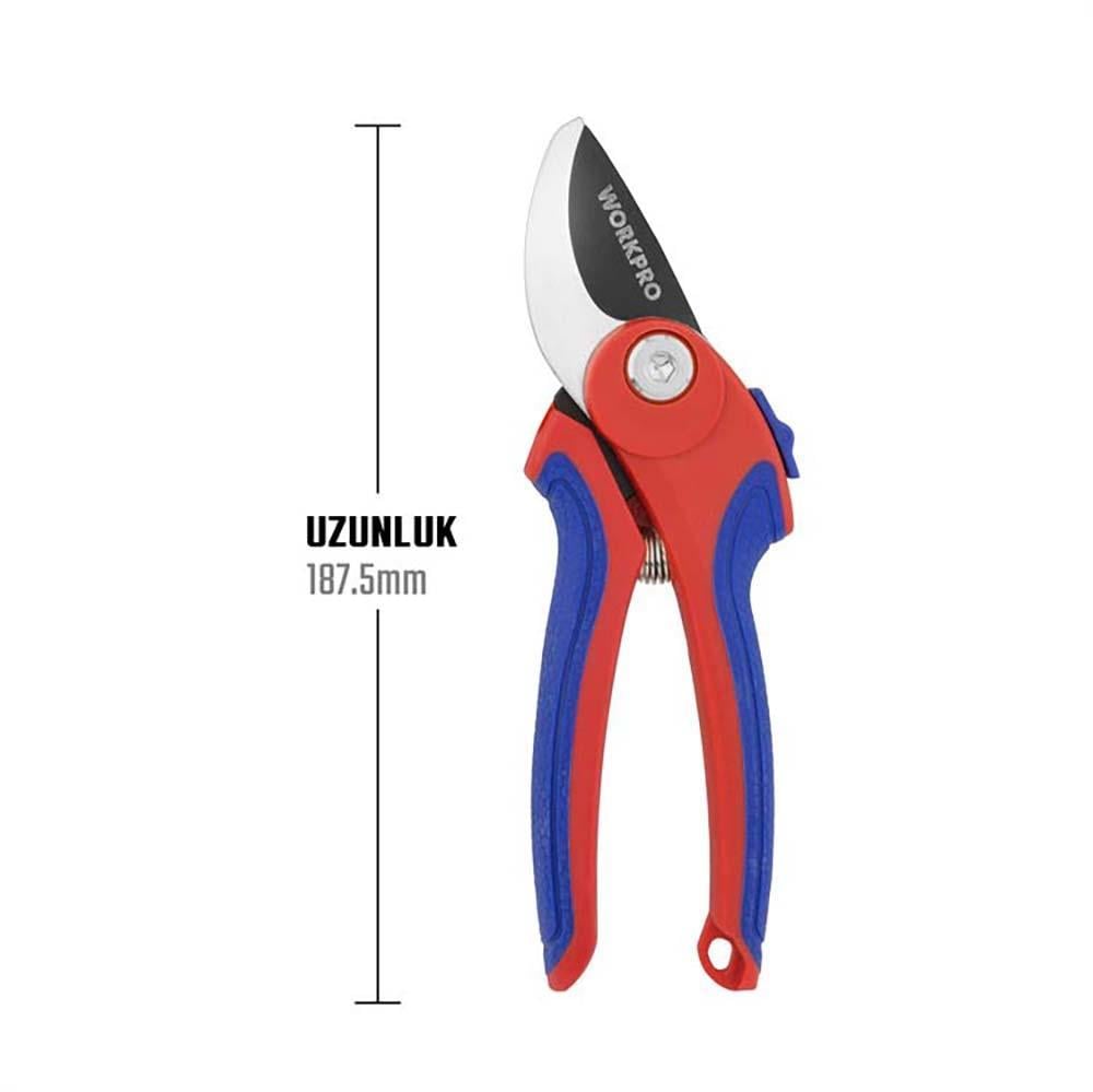 WorkproWORKPRO WP332001 180mm Profesyonel Bağ Bahçe Dal Budama MakasıWP332001