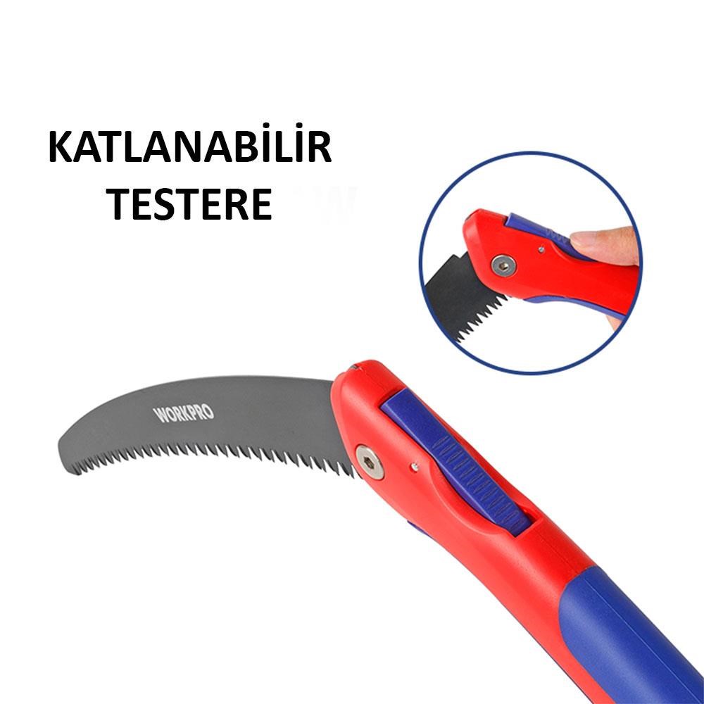 WorkproWORKPRO WP333003 250mm Katlanabilir Profesyonel Ağaç Budama TesteresiWP333003
