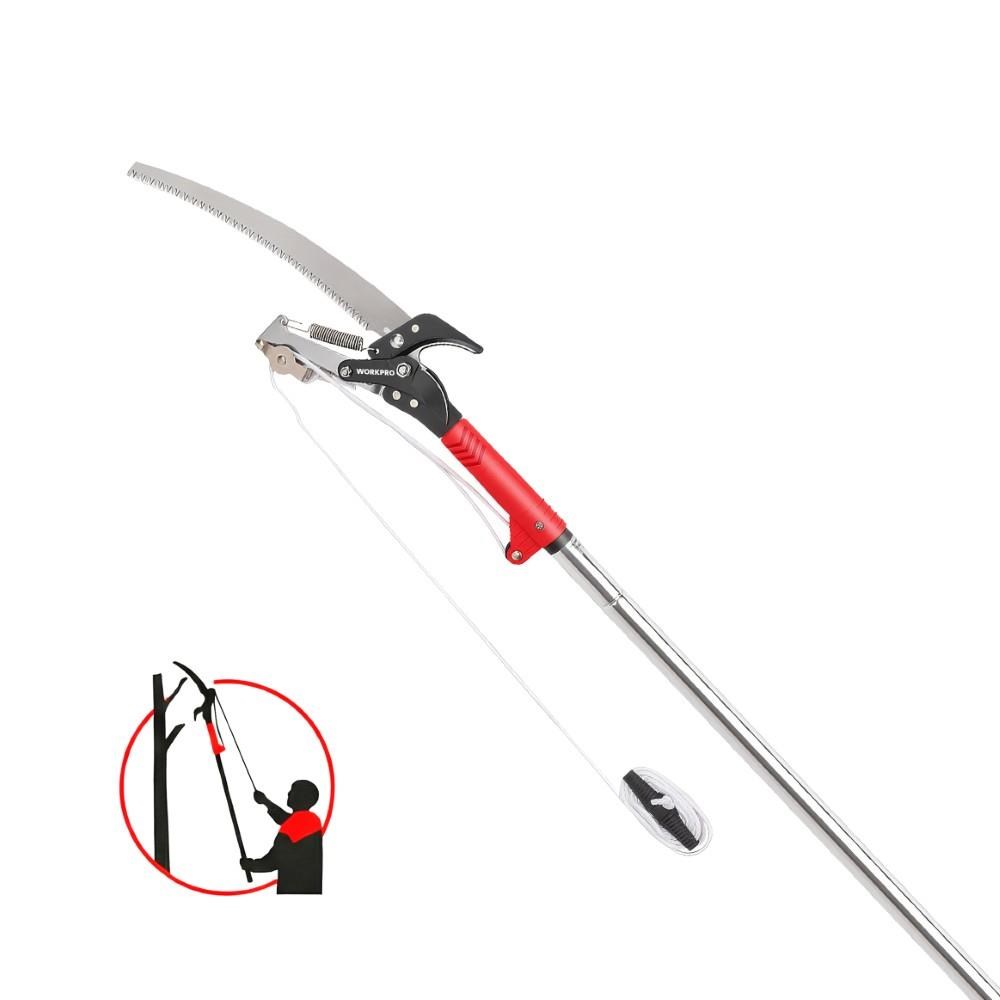 WorkproWORKPRO WP333006 270cm 2 IN 1 Teleskobik Saplı Profesyonel Ağaç Budama Testeresi ve 25mm Dal Budama MakasıWP333006
