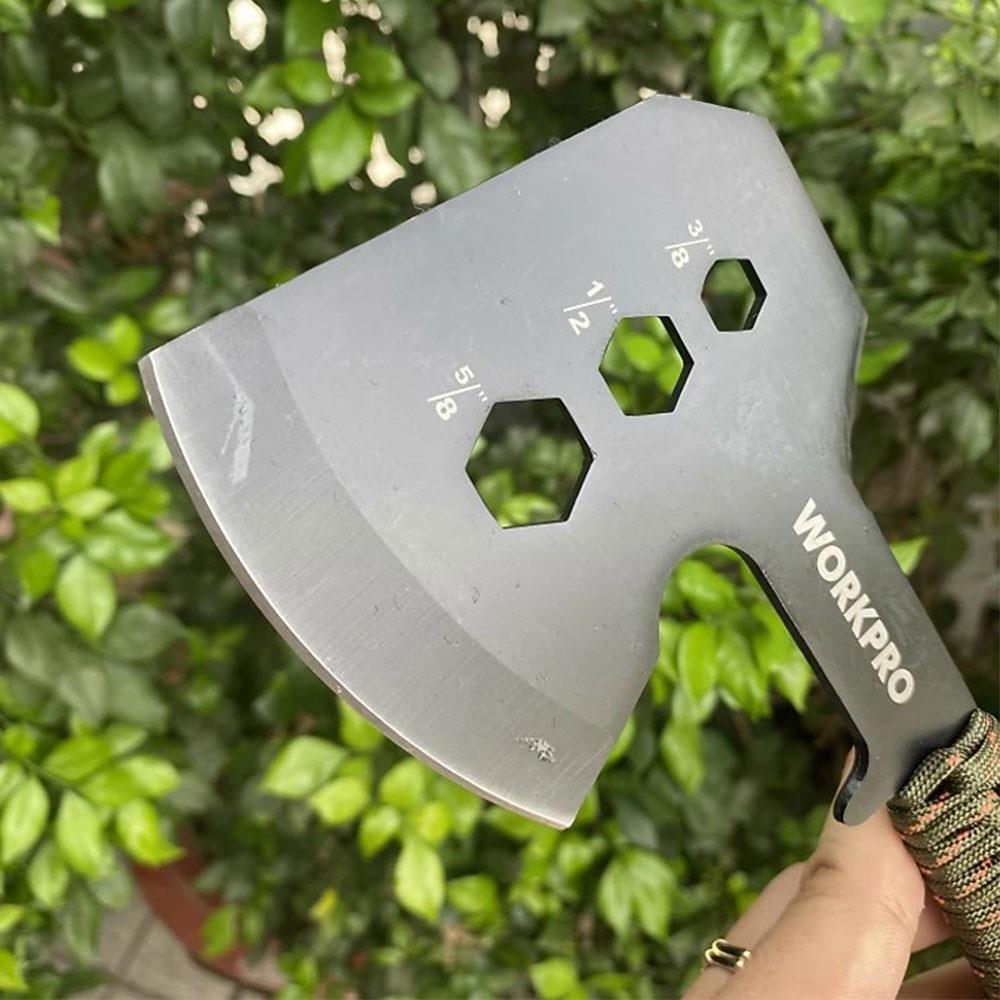 WorkproWORKPRO WP383002 250MM Çok Fonksiyonlu Kamp Baltası + Magnezyum AteşleyiciWP383002