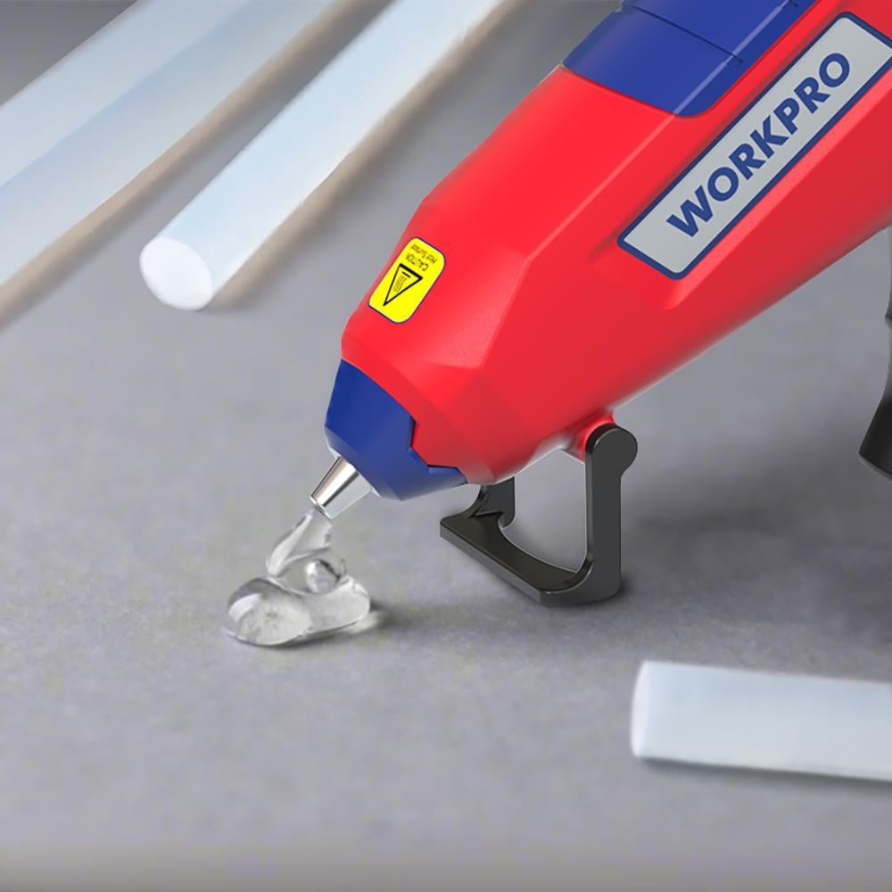 WorkproWORKPRO WP432001 7x100mm Sıcak Silikon Tabancası İçin 100 Adet Şeffaf Yedek Silikon/MumWP432001