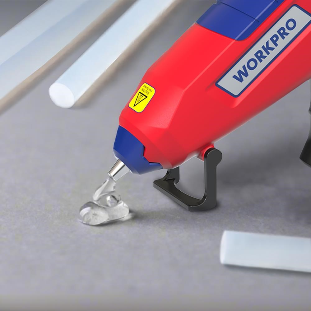 WorkproWORKPRO WP432002 11x200mm Sıcak Silikon Tabancası İçin 50 Adet Şeffaf Yedek Silikon/MumWP432002