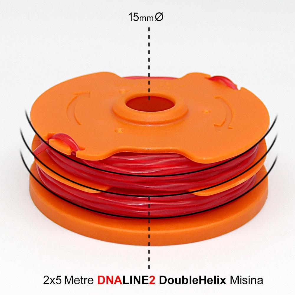 WorxWORX WA0007 1.65mmX5Metre Çift Çıkışlı Duble Helix Spiral Burgulu Yedek MisinaWA0007