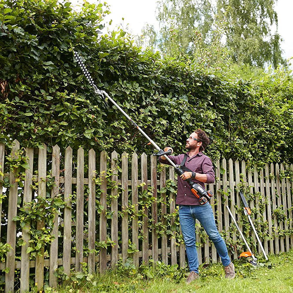 WorxWORX WA0220 WG186E.1 ile Uyumlu 43CM Teleskobik Uzatmalı Açı Ayarlı Çit Budama BaşlığıWA0220