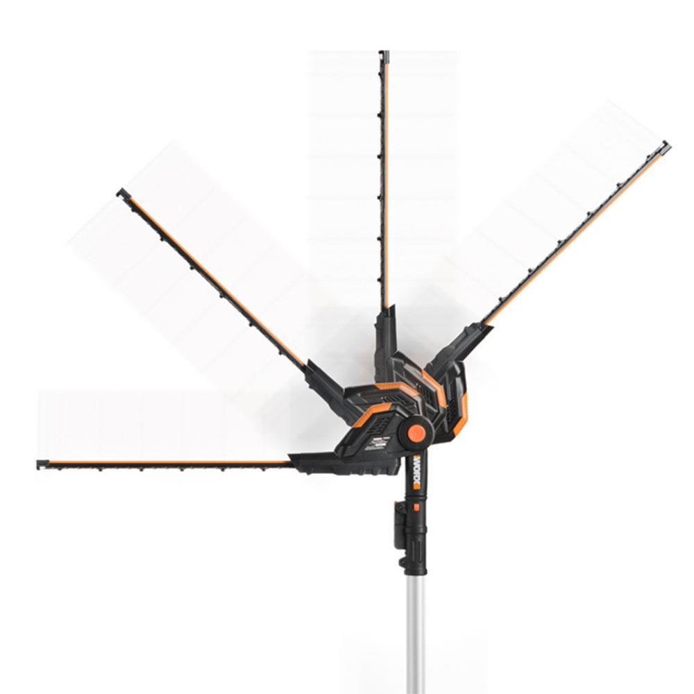 WorxWORX WA0308 WG349E ile Uyumlu 45CM Profesyonel Açı Ayarlı Çit Budama Aparatı, BaşlığıWA0308