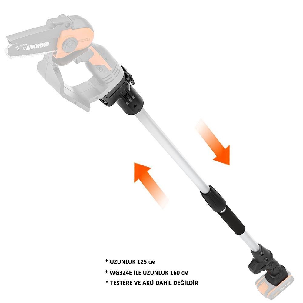 WorxWORX WA4301 WG324E İçin 125CM Alüminyum Uzatma AparatıWA4301