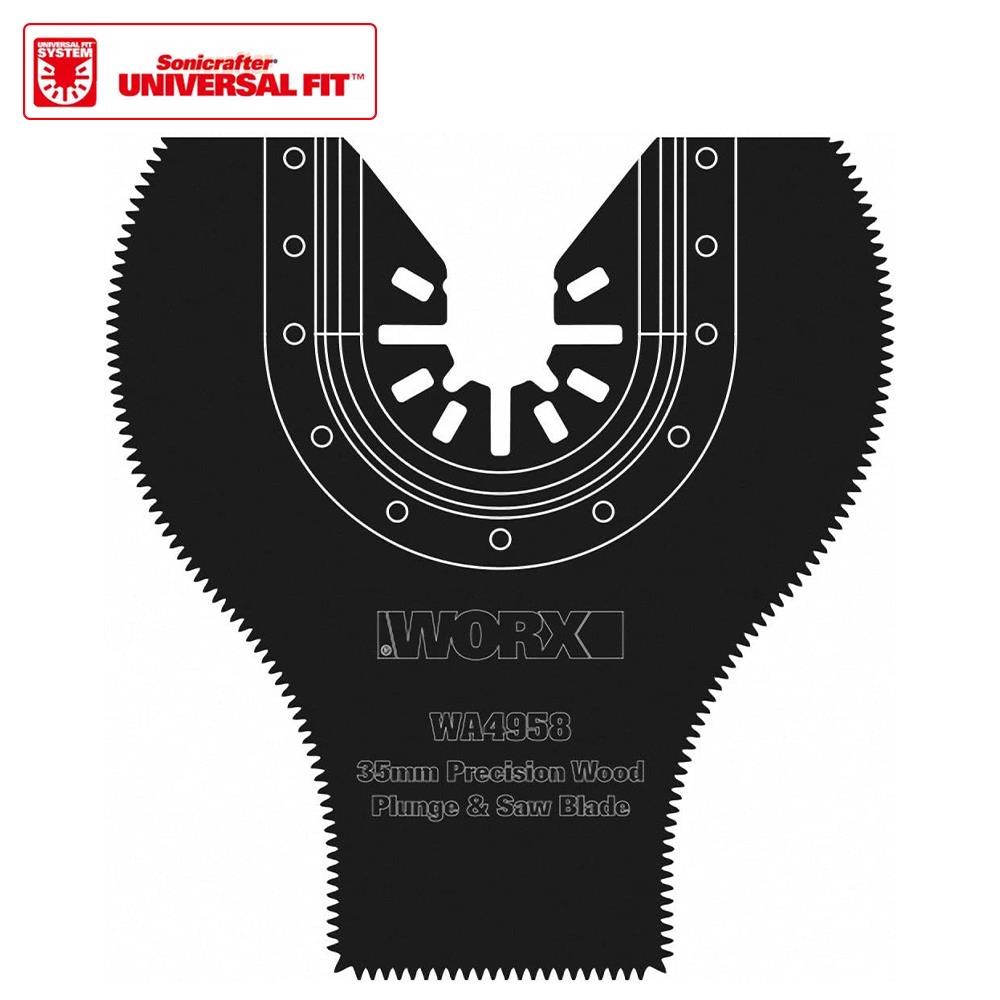 WorxWORX WA4958 Çok Amaçlı Raspalama Makinası İçin 35x80mm 180˚ Ahşap, Fiberglas, PVC Universal Dalma/Kesme BıçağıWA4958