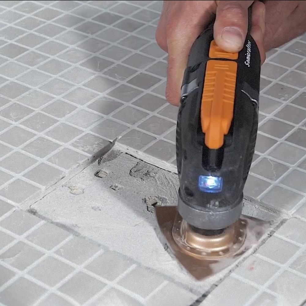 WorxWORX WA4966 Çok Amaçlı Raspalama Makinası İçin 75x75mm Karbür Kaplama Harç, Boya, Yapıştırıcı Universal Zımpara BaşlığıWA4966