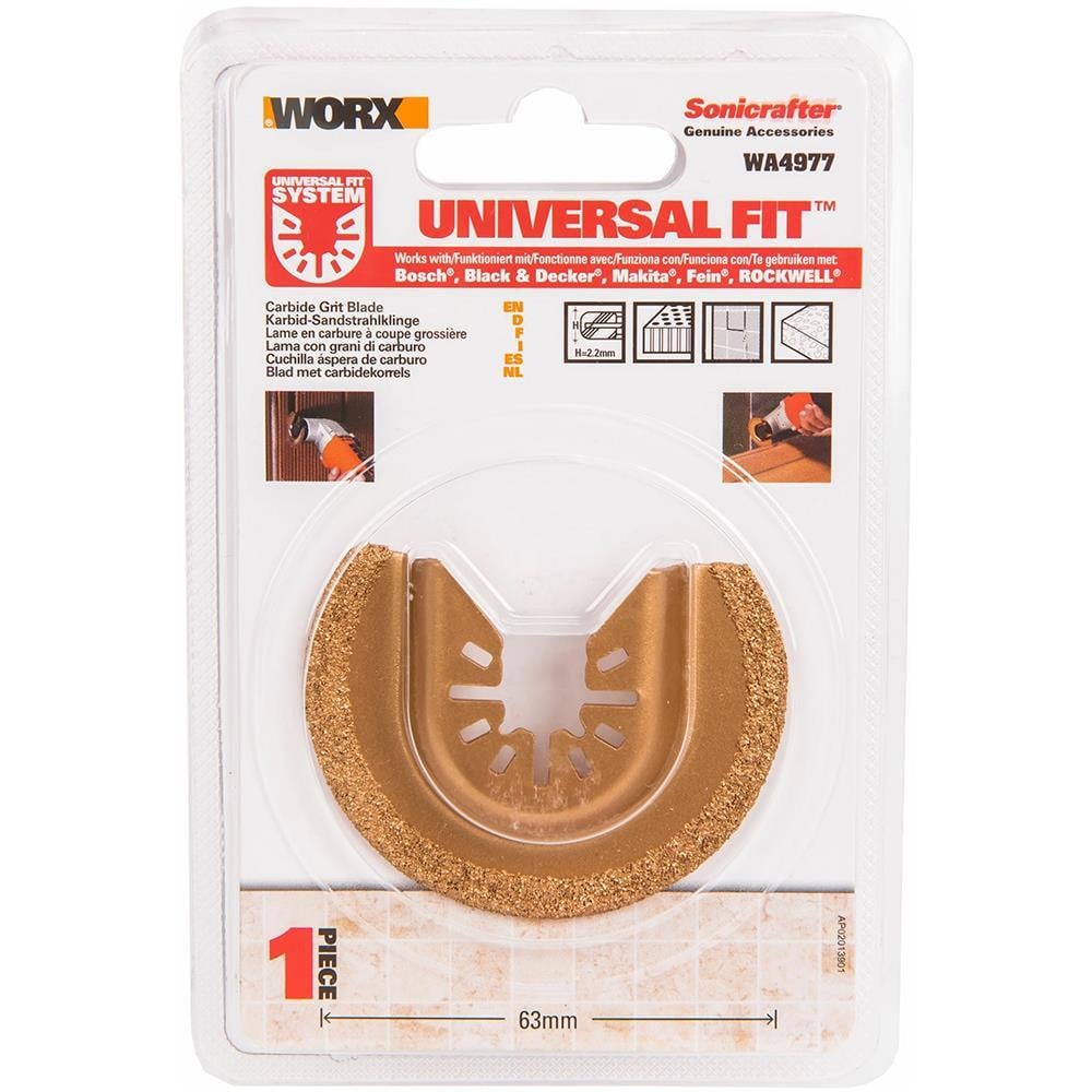 WorxWORX WA4977 Çok Amaçlı Raspalama Makinası İçin 63mm 180˚ Beton, Fayans Derz Arası Universal Temizleme/Kesme Karbür BıçağıWA4977