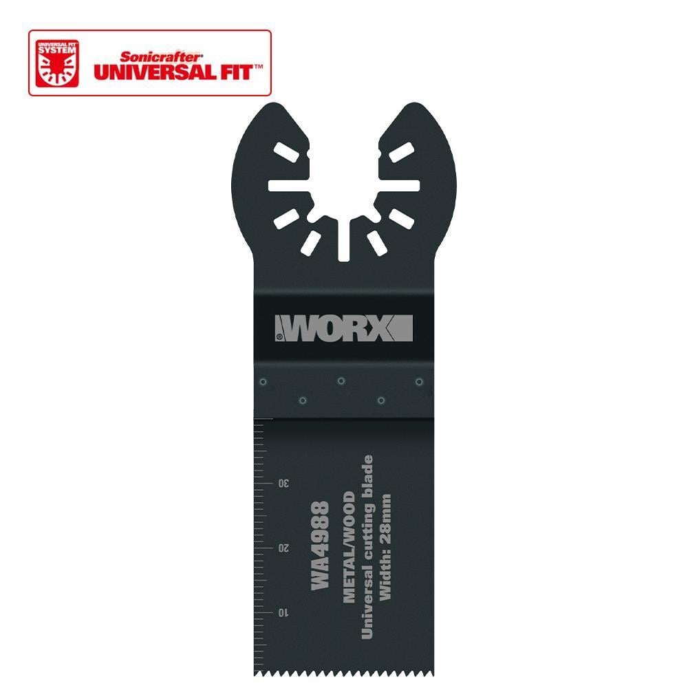 WorxWORX WA4988 Çok Amaçlı Raspalama Makinası İçin 28x40mm Metal, Ahşap, Fiberglas, PVC Universal Kesme BıçağıWA4988