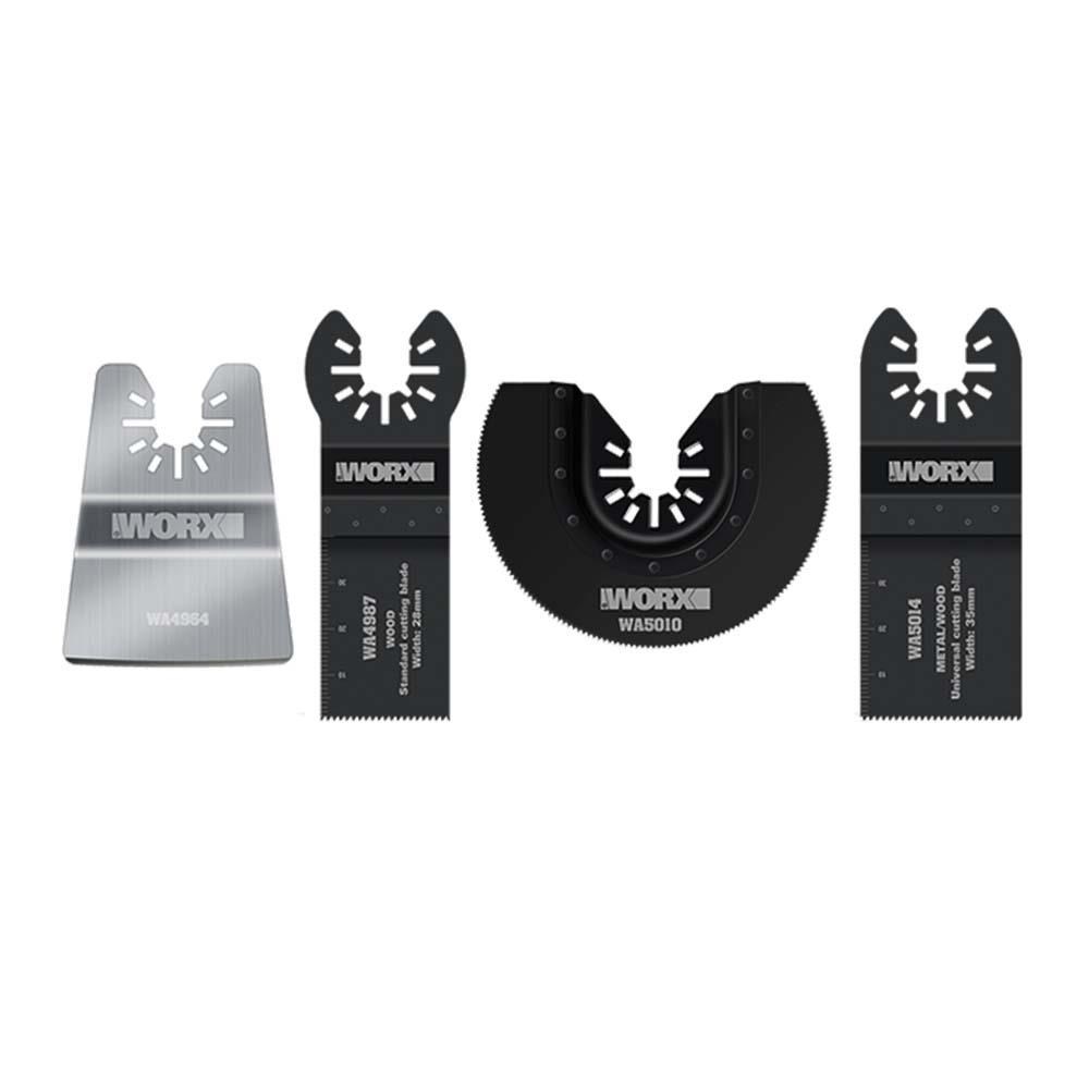 WorxWORX WA5092 4 Parça Universal Metal, Ahşap Kesme ve Raspalama Aksesuar SetiWA5092