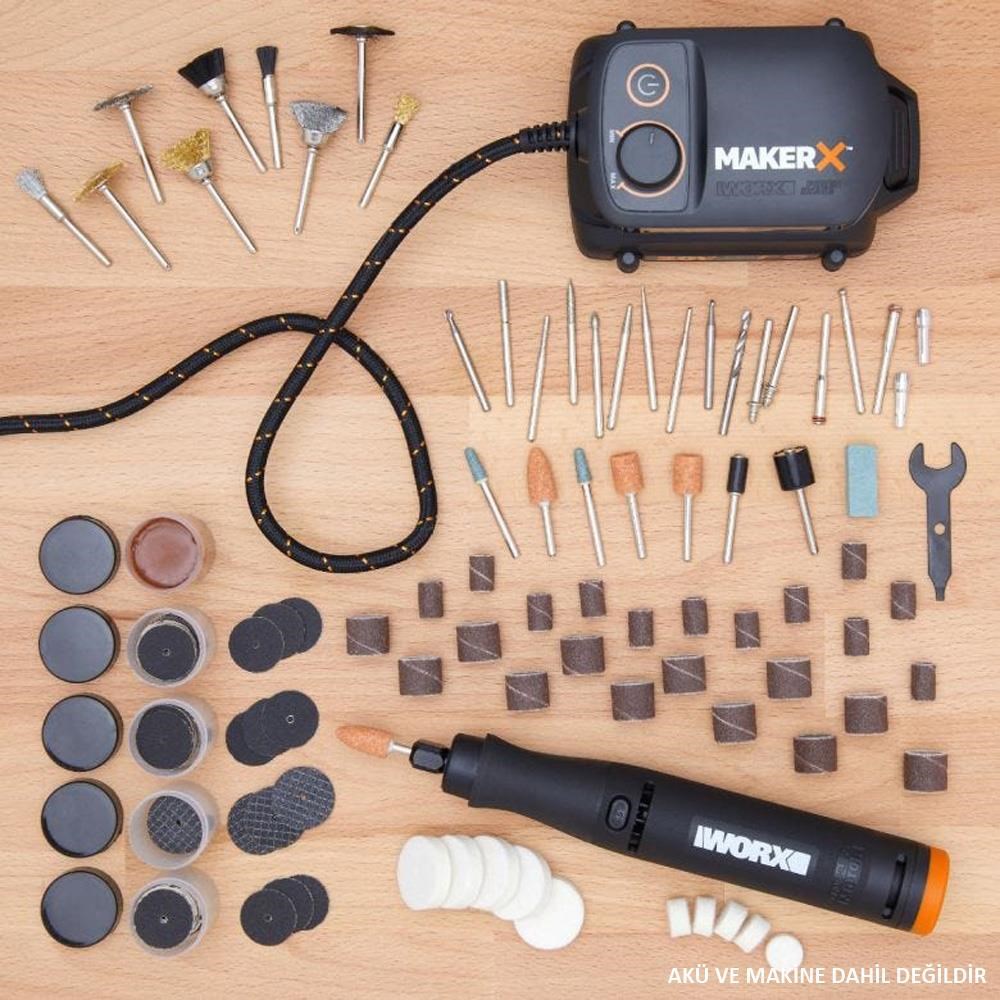 WorxWORX WA7208 201 Parça Universal Gravür Hobi Aksesuar SetiWA7208