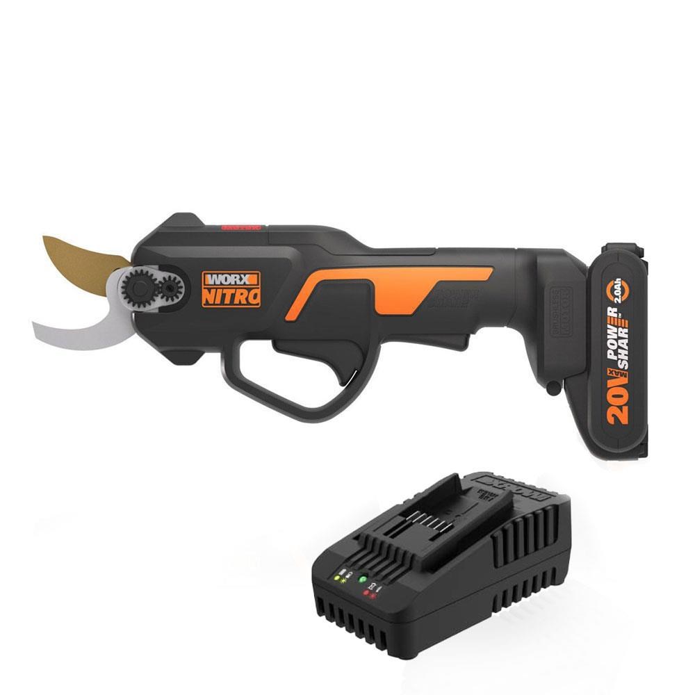 WorxWORX WG330E 20Volt 2.0A Li-ion Tek Akülü Profesyonel Kömürsüz Dal Budama MakasıWG330E