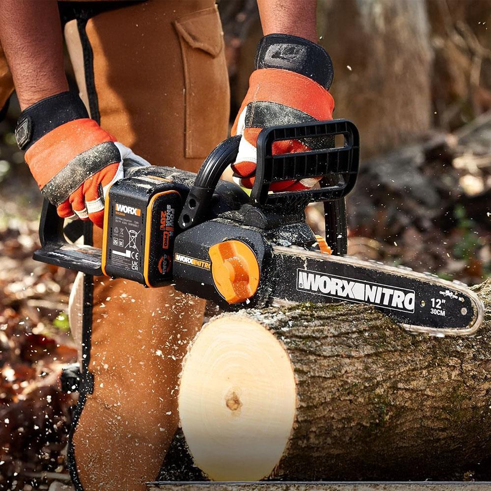 WorxWORX WG350E 20Volt 4.0Ah Li-ion 30CM Profesyonel Şarjlı Kömürsüz Zincirli TestereWG350E