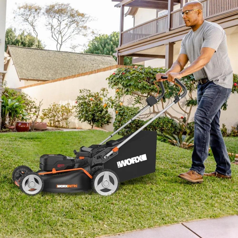 WorxWORX WG748E 40Volt 4.0Ah. Li-ion 46CM Profesyonel Kömürsüz Şarjlı Çim BiçmeWG748E