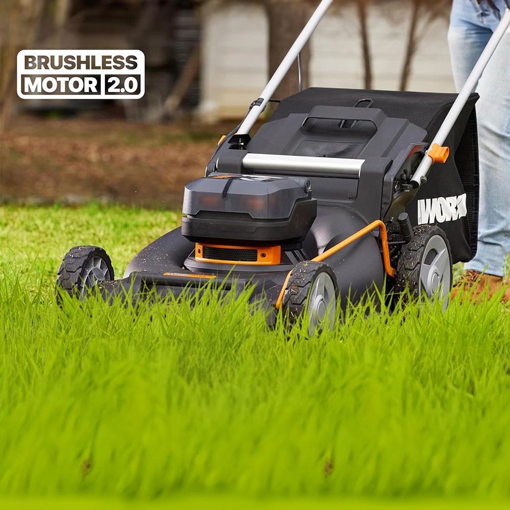 WorxWORX WG748E 40Volt 4.0Ah. Li-ion 46CM Profesyonel Kömürsüz Şarjlı Çim BiçmeWG748E