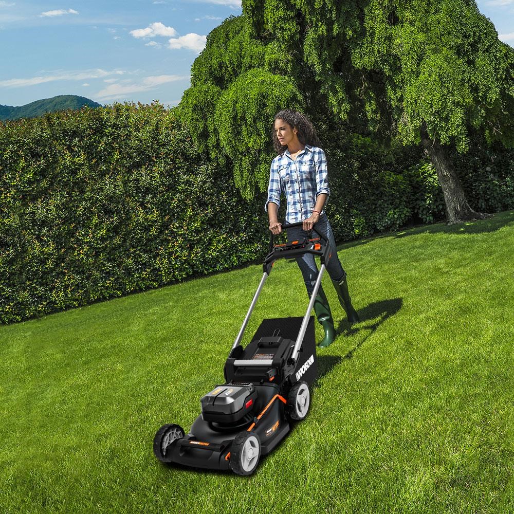 WorxWORX WG749E 40Volt 4.0Ah. Li-ion 46CM Profesyonel Kömürsüz Şarjlı Çim BiçmeWG749E