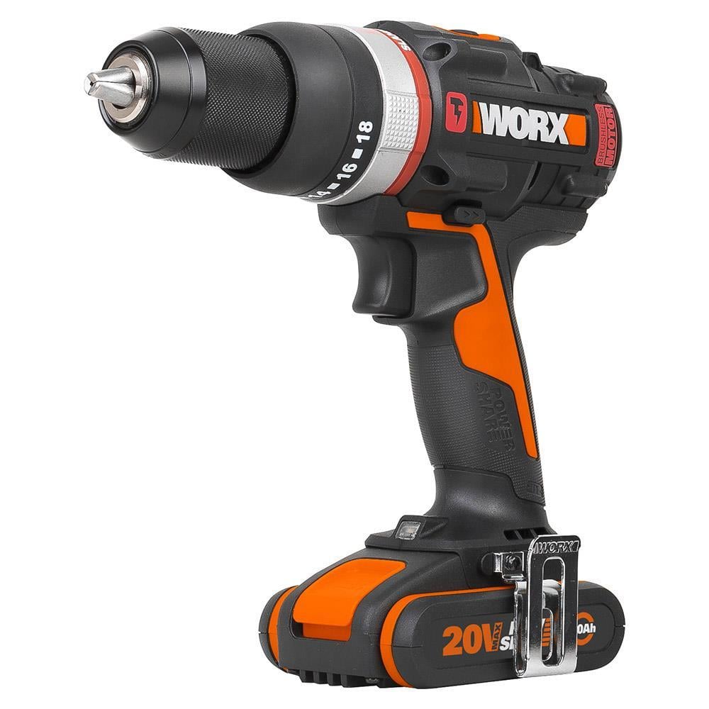 WorxWORX WX-JCR 20Volt/2.0Ah Li-ion Çift Akülü Kömürsüz Profesyonel Darbeli Şarjlı MatkapWX-JCR