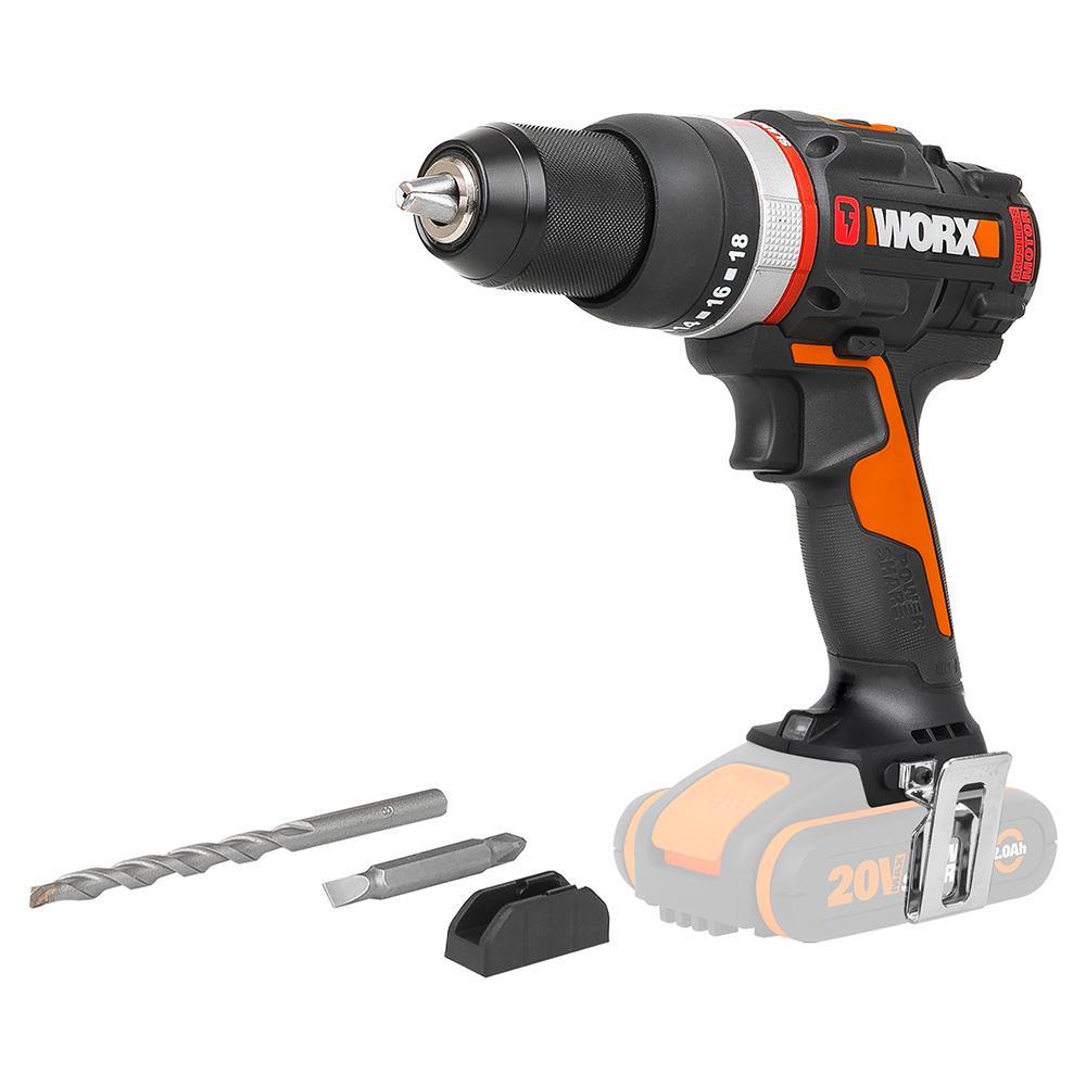 WorxWORX WX-JCR.9 20Volt Kömürsüz Profesyonel Darbeli Matkap (Akü Dahil Değildir)WX-JCR.9