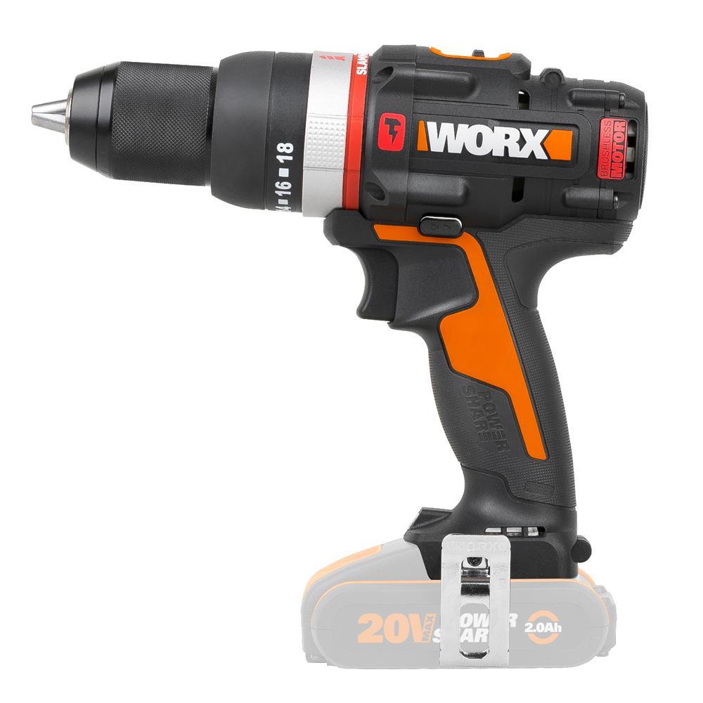 WorxWORX WX-JCR.9 20Volt Kömürsüz Profesyonel Darbeli Matkap (Akü Dahil Değildir)WX-JCR.9