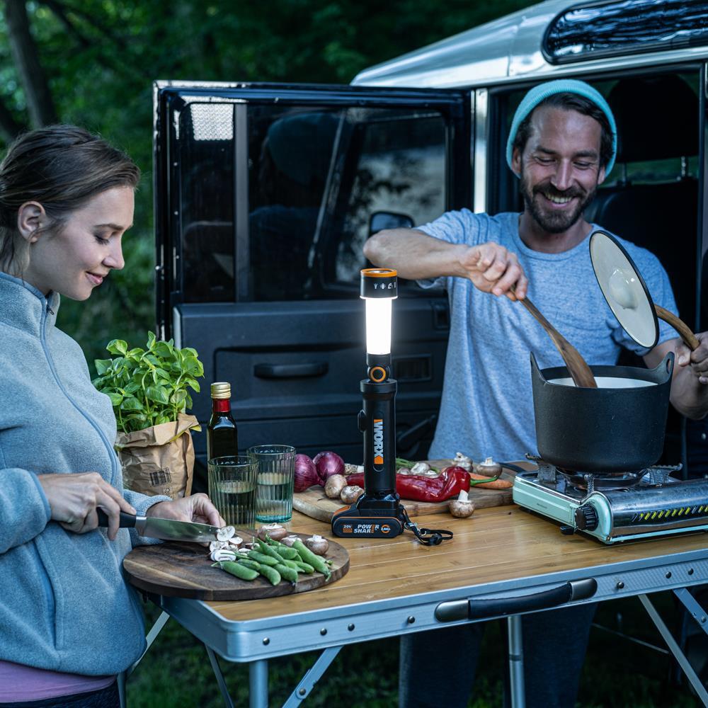 WorxWORX WX027.9 20Volt 510 Lümen Çok Fonksiyonlu Led Fener (Akü Dahil Değildir)WX027.9