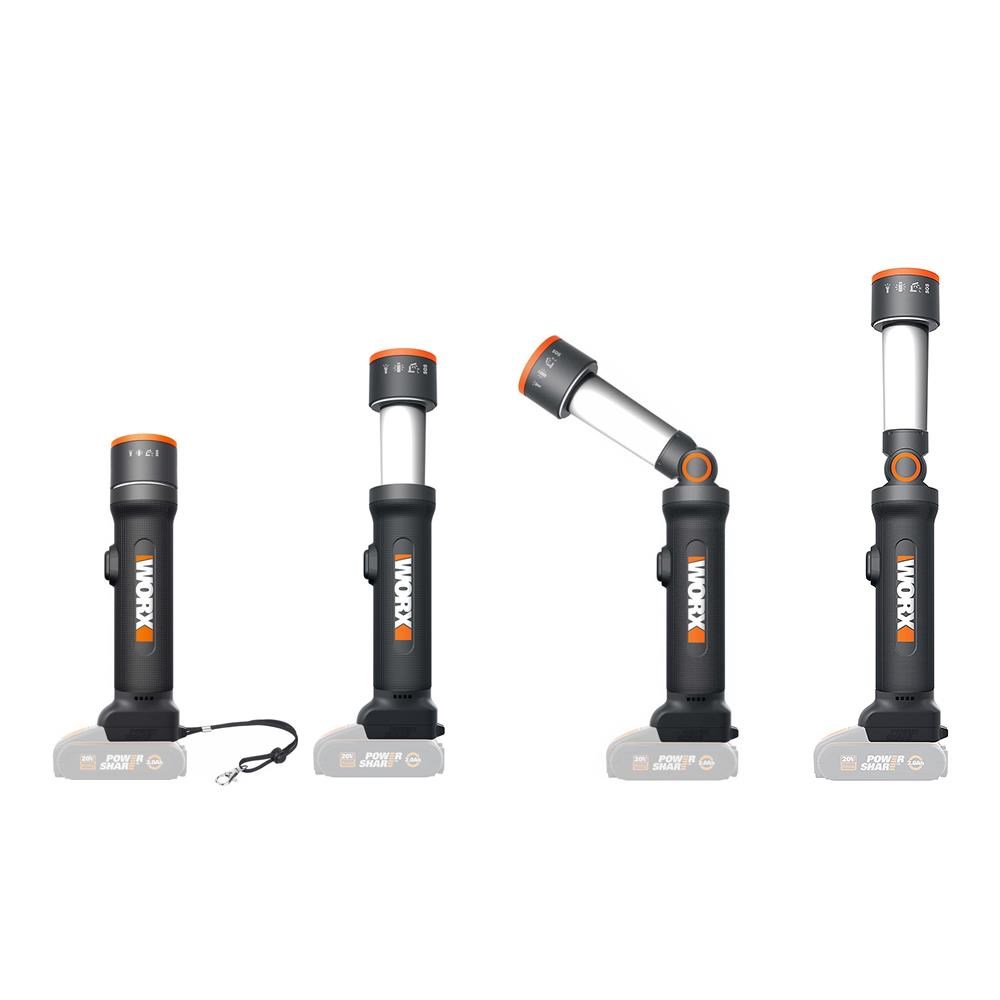 WorxWORX WX027.9 20Volt 510 Lümen Çok Fonksiyonlu Led Fener (Akü Dahil Değildir)WX027.9