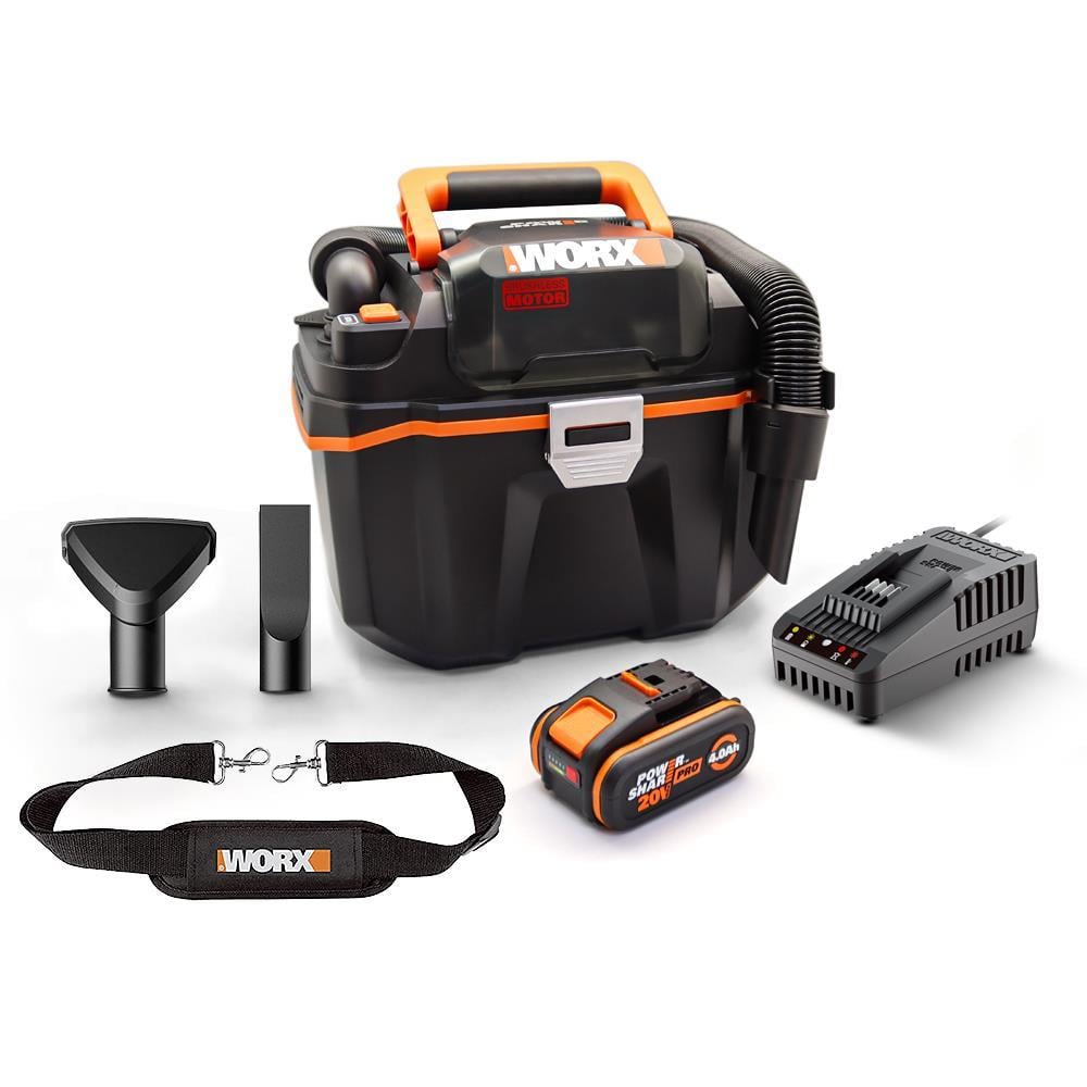 WorxWORX WX031 20Volt 4.0Ah. 200W/16Kpa Li-ion Kömürsüz Flexi Esnek Hortumlu Profesyonel Şarjlı Islak/Kuru Süpürge & ÜflemeWX031