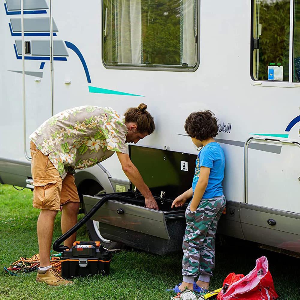 WorxWORX WX031 20Volt 4.0Ah. 200W/16Kpa Li-ion Kömürsüz Flexi Esnek Hortumlu Profesyonel Şarjlı Islak/Kuru Süpürge & ÜflemeWX031