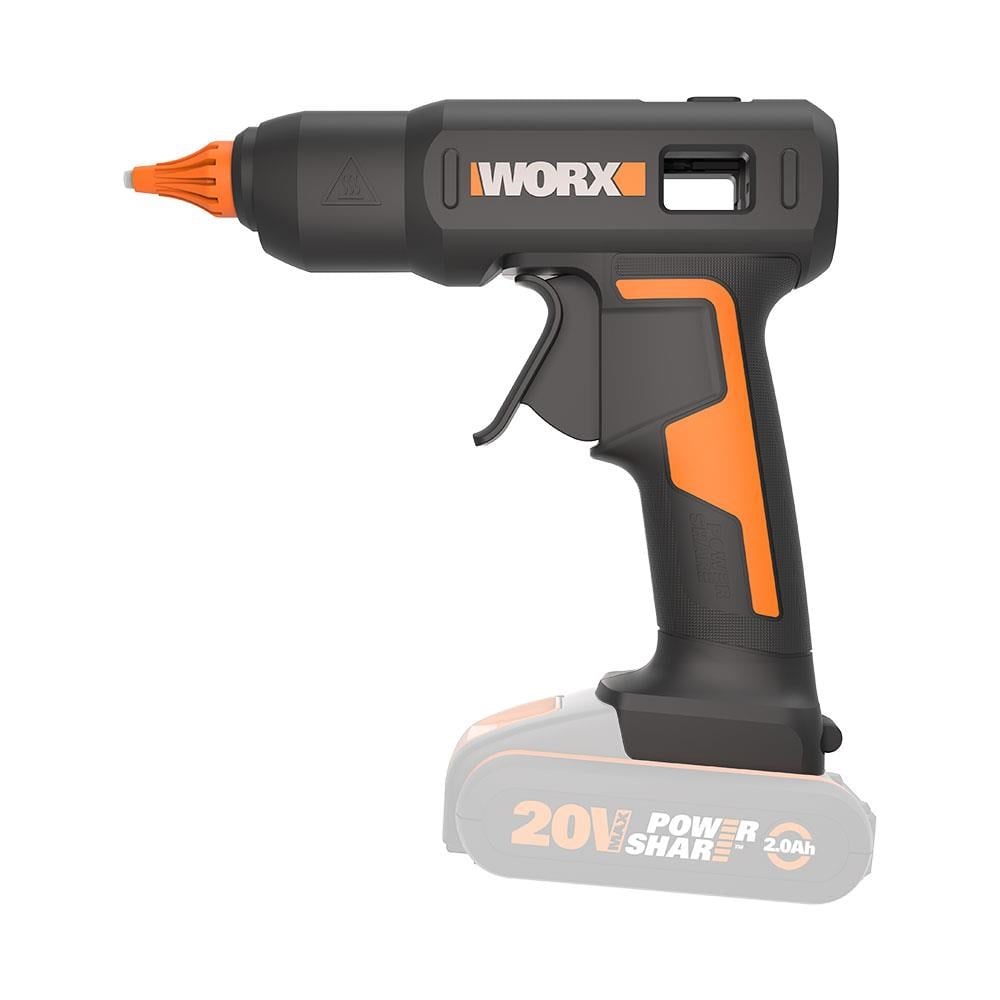 WorxWORX WX045.9 20Volt 11MM Profesyonel Sıcak Mum Silikon Tabancası + 10 Silikon (Akü Dahil Değildir)WX045.9