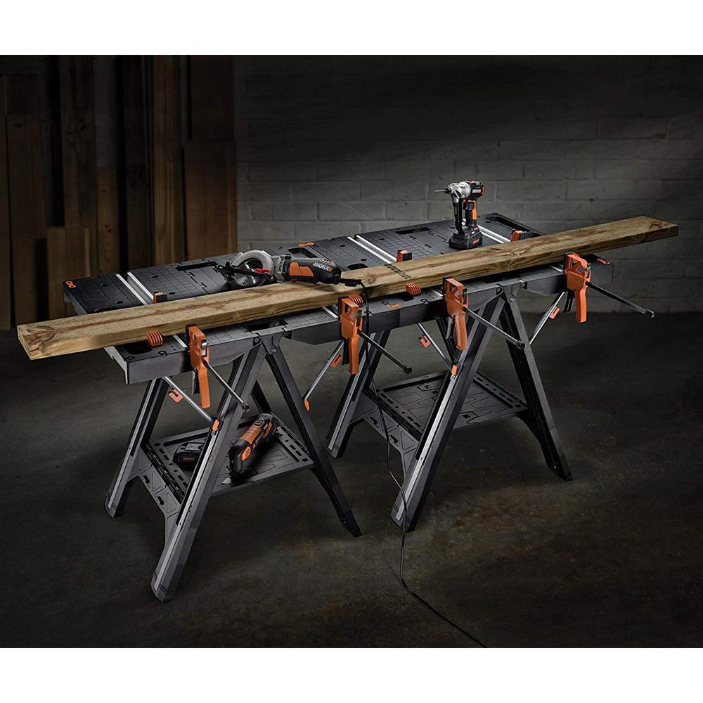 WorxWORX WX051 Çok Fonksiyonlu Katlanabilir Çalışma Tezgâhı + 2 Adet Tetik İşkenceWX051