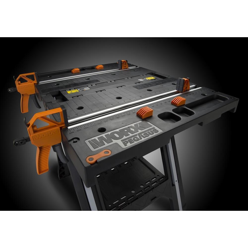 WorxWORX WX051 Çok Fonksiyonlu Katlanabilir Çalışma Tezgâhı + 2 Adet Tetik İşkenceWX051