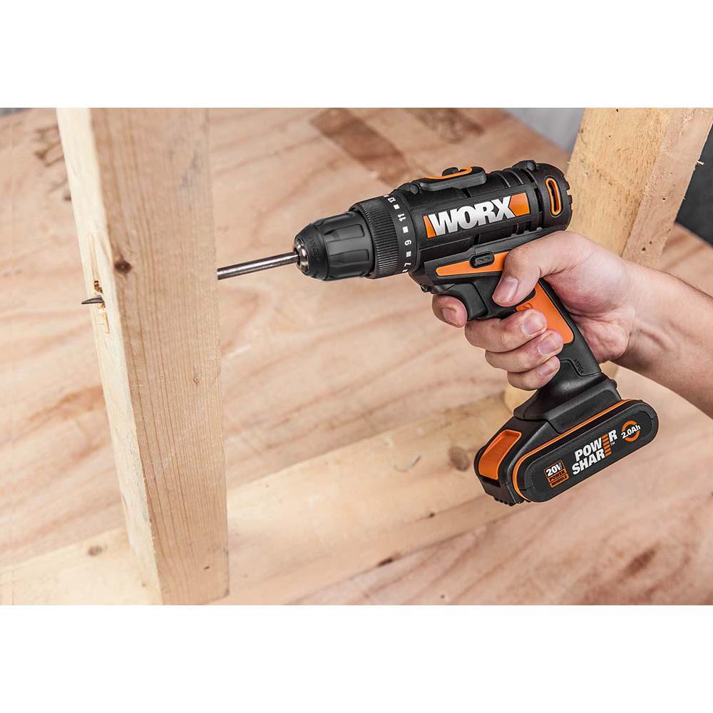 WorxWORX WX100 20Volt/2.0Ah. Li-ion Tek Akülü Profesyonel Şarjlı MatkapWX100
