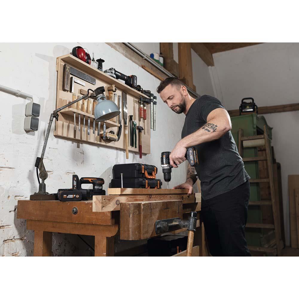 WorxWORX WX102 20Volt/2.0Ah Li-ion Çift Akülü Kömürsüz Profesyonel Şarjlı MatkapWX102