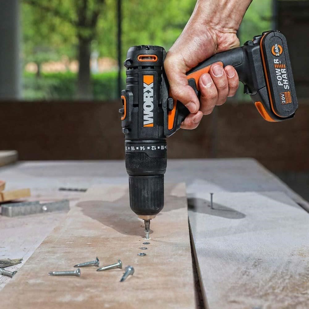 WorxWORX WX108 20Volt/2.0Ah. Li-ion Çift Akülü Profesyonel Şarjlı MatkapWX108