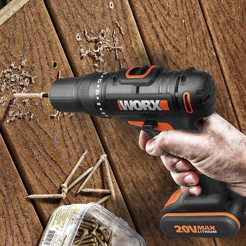 WorxWORX WX108 20Volt/2.0Ah. Li-ion Çift Akülü Profesyonel Şarjlı MatkapWX108
