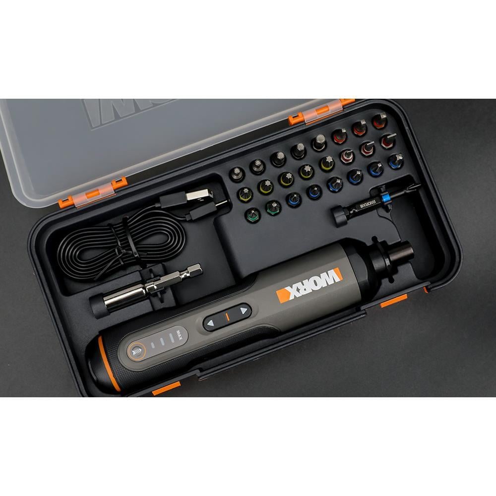 WorxWORX WX240 4Volt/1.5Ah. Li-ion Akıllı Şarjlı Tornavida + 26 adet Bits UçWX240
