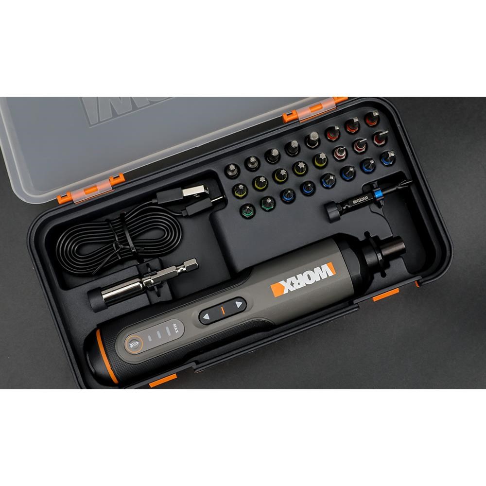 WorxWORX WX240 4Volt/1.5Ah. Li-ion Akıllı Şarjlı Tornavida + 26 adet Bits UçWX240