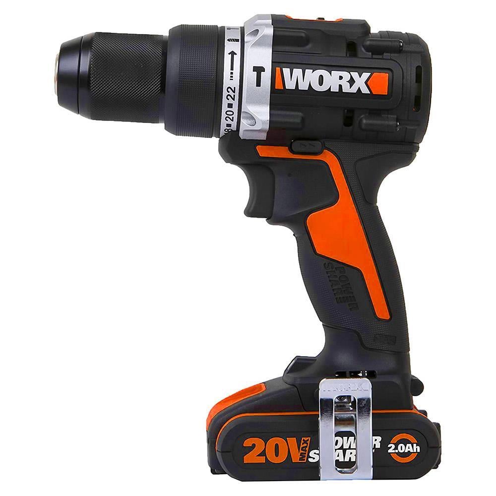 WorxWORX WX352 20Volt/2.0Ah Li-ion Çift Akülü Kömürsüz Profesyonel Şarjlı Darbeli MatkapWX352