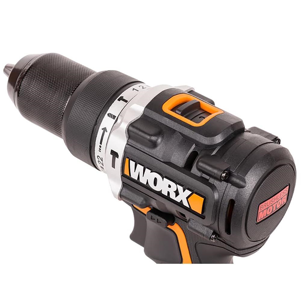 WorxWORX WX352 20Volt/2.0Ah Li-ion Çift Akülü Kömürsüz Profesyonel Şarjlı Darbeli MatkapWX352