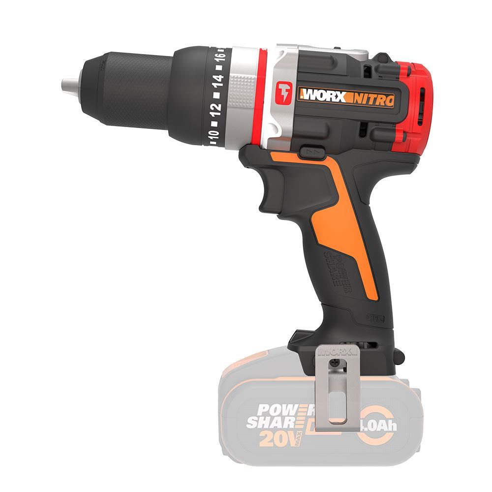 WorxWORX WX354.9 20Volt Kömürsüz Profesyonel Darbeli Şarjlı Matkap (Akü Dahil Değildir)WX354.9