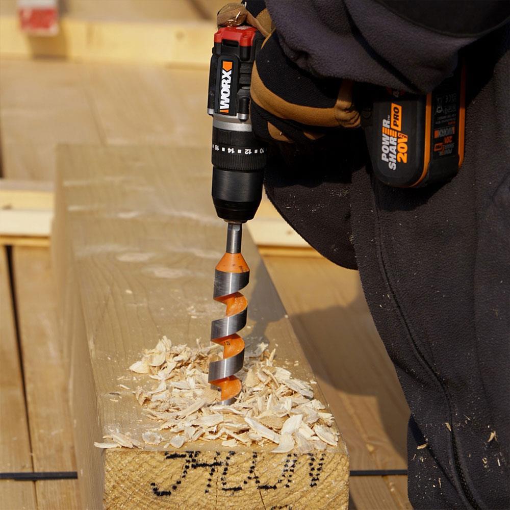 WorxWORX WX354.4 20Volt/4.0Ah Li-ion Çift Akülü Kömürsüz Profesyonel Şarjlı Darbeli MatkapWX354.4