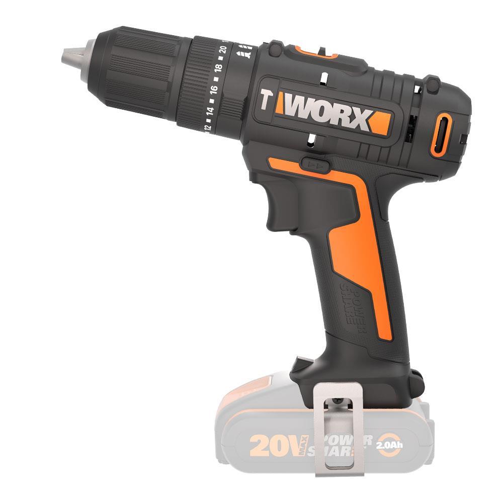 WorxWORX WX370.9 20Volt Profesyonel Şarjlı Darbeli Matkap (Akü Dahil Değildir)WX370.9