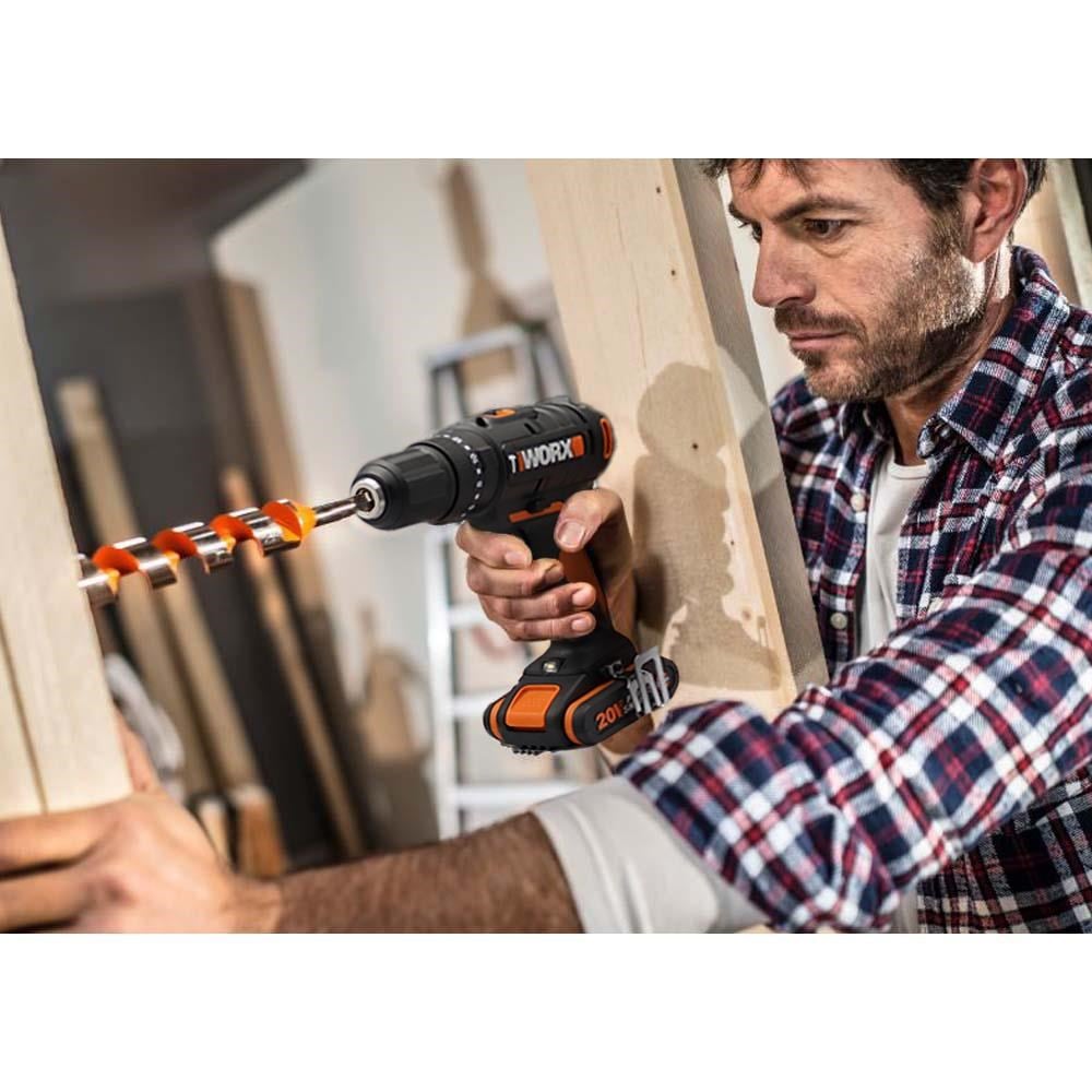 WorxWORX WX370.9 20Volt Profesyonel Şarjlı Darbeli Matkap (Akü Dahil Değildir)WX370.9