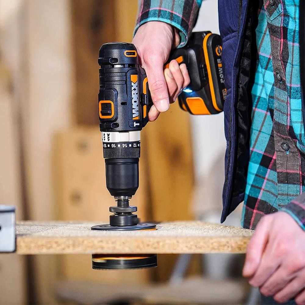 WorxWORX WX370.1 20Volt/2.0Ah. Li-ion Çift Akülü Profesyonel Şarjlı Darbeli MatkapWX370.1