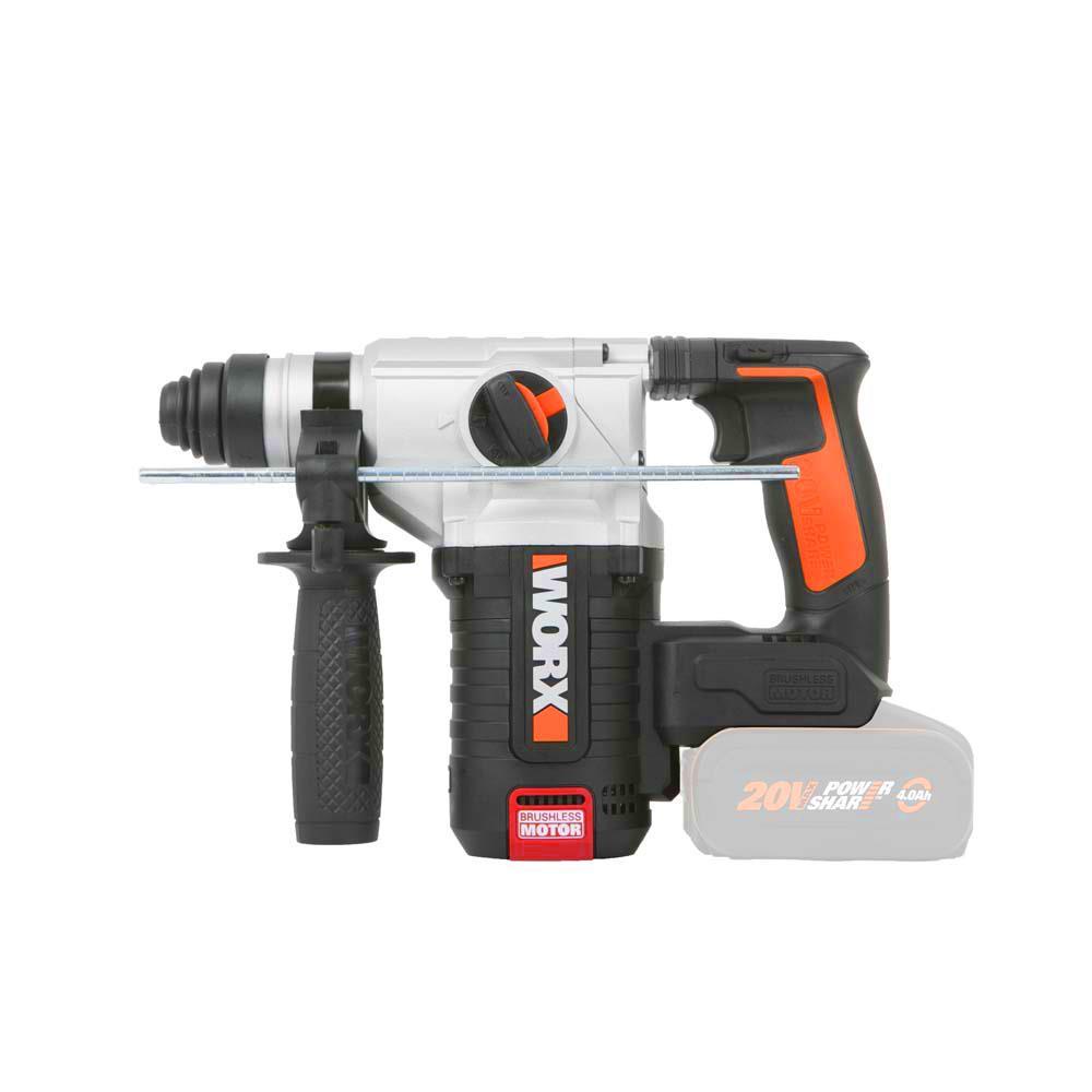 WorxWORX WX380.9 20Volt 2.2J Profesyonel SDS-Plus Pnömatik Kırıcı/Delici (Akü Dahil Değildir)WX380.9