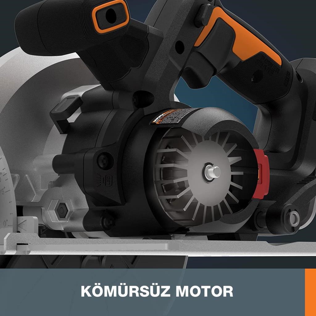 WorxWORX WX520 20Volt 4.0Ah. Li-ion Kömürsüz Profesyonel Daire TestereWX520
